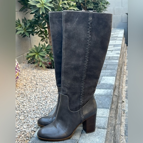 Nordstrom Shoes - Nordstrom Brown Leather and SuedeTall Boot Size 10M